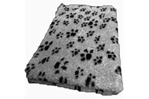 Vetbed -/ Drybed I Gris avec pattes noires I 100 x 150 cm