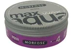 Morfose Max Aqua Hair Styling Wax 175 ml - Max Hair Control, Maximum Strong Hold, Hair Shine, Long-Lasting Hold - Unisex Use