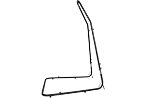‎XUANYU XUANYU Hängesesselgestell aus Stahl Hängestuhlgestell Einstellbare Höhe (200-250 cm) Hängesessel Ständer Schwarz Universell (Gestell Schwarz B)