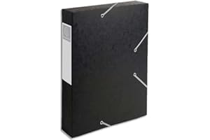 Exacompta 16016H - Carpeta de proyecto con goma, color negro