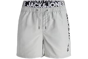 JACK & JONES Herren Jjiaruba Jjswimshorts AKM Db Wb Solid Badehose