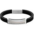 BOSS Jewelry Men's SARKIS A Collection Silicone Bracelet available in black or blue