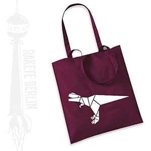 Jutebeutel Stoffbeutel ' Dino T-Rex '