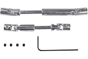 YIZITU 2 Pieces Transmission Shaft RC Metal Drive Axles Upgrade Parts for 1:12 Scale RC Rock Crawler Unimog Trucks P06