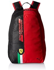 Puma mochila Ferrari Fan Wear Backpack, rosso Corsa/Puma Black, 22.2 x 12.5 x 15.5 cm, 17 litros, 074273 01