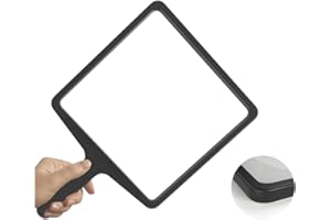 Dzxin Loupe de Lecture, 3X Grandeloupe rectangulaire légère offrant Une Grande Zone de visualisation des Pages de Livre, idéale pour Lire de Petits caractères pour Les Personnes âgées malvoyantes