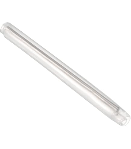 Sourcing Map 40mm 1,4mm OD Fibra Óptica Mangas, 2 Extremos Preencogido Fibra Óptica Fusión Empalme Tubo Protector Mangas, Transparente Calor