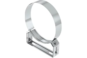 TECNOVIS Wand- und Deckenabstandshalter, verstellbar 50-70mm für doppelwandige Schornsteinrohre mit Ø150 mm Außendurchmesser, Edelstahl