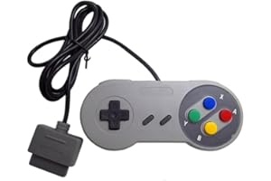 GENÉRICO MANDO COMPATIBLE PARA SUPER NINTENDO, SNES, CON CABLE CLASICA ANTIGUA RETRO NES