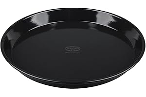 ‎DR. OETKER Dr. Oetker Tradition Kuchen-/Pizzablech Emaille – Premium Backblech 32 x 32 x 3 cm, Hitzebeständig, Langlebig & Vielseitig – Oberer Durchmesser 32 cm