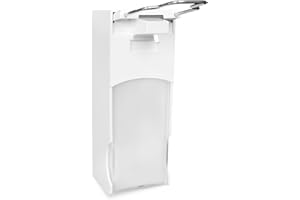 ‎HYPAFOL Hypafol Armhebel-Dosierspender für Seifen | 1000 ml | Stabiler Kunststoff, modernes Design | Nachfüllbar | Sichtfenster zu Verbrauchskontrolle | abschließbar | leicht zu befüllen | 100x280x90 mm