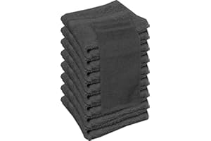 beSunshine Multi-Buy Premium 100% Egyptian Cotton Terry Tea Towels Kitchen Dish Towels Extra Absorbent (Grey, 6)