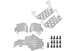 ‎VGEBY 5 Stücke Rc Chassis Rüstung, Rc Auto Chassis Schutz Skid Plate Rüstung Schutzplatte Schutz Zubehör Kompatibel Für Traxxas 82056-4 Rc Auto Traxxas Trx4