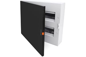 KOOP ELEKTRO Scatola di distribuzione per fusibili, 36 moduli, 2 file, IP40, con livella a bolla