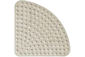 XM-ZHHY Tappetino Doccia ad Angolo in Gomma Sector, Tappetino da Bagno quadrante Antiscivolo Tappetino Antibatterico con Ventose per Doccia o Vasca, Tappetino per Vasca Antiscivolo, 54x54 cm