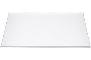 Bauknecht Whirlpool 480132101134 - Bandeja de cristal para frigorífico, congelador, congelador, también Ignis, Philips, Ikea, Privileg Quelle (495 x 317 x 13 mm)