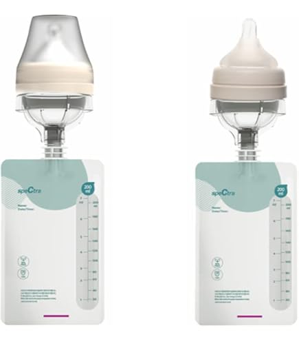 Spectra Simple Store – Sacchetti Raccolta Latte 200ml, Doppio Rivestimento Antiperdita, 10 Pezzi, Per Tiralatte Spectra