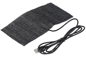USB Värmefilm Värmedyna 1 ST Svart 5V USB Kolfiber Värmematta 20 10cm Musmatta Varm Filt Mus Varmmatta Filt Husdjur