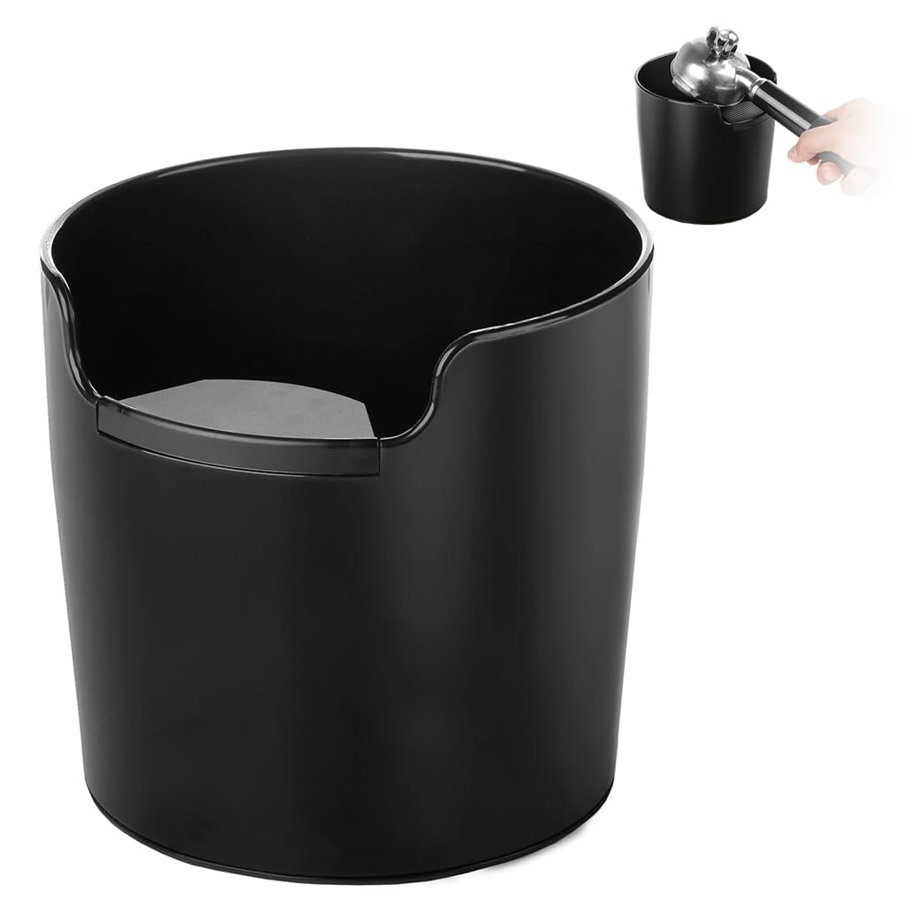 Supvox® Coffee Grounds Catcher Coffee Grounds Knock Box Coffee Grounds Knock Box with Knock-pad Espresso Knock Box Espresso M