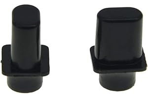 KAISH Lot de 2 boutons de sélecteur de micros vintage à 3 ou 4 voies pour Telecaster USA Tele/Telecaster Noir