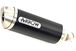 Silencieux Thunder Aluminium Dark, Embout en acier inoxydable Arrow avec ABE