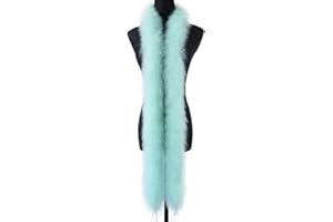 Fearafs - Boa marabout moelleux pour travaux manuels, 50 g, accessoires de déguisement, Halloween, fête de mariage, décoration d'intérieur, lot de 2 m