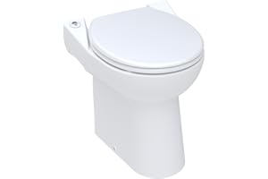 SFA - Sanibroyeur Sanicompact 43 (51 dB) - WC avec Broyeur Intégré - Compact - Double Chasse d'Eau Économique 1,8/3L - 41,5 x 44 x 46,4 cm - 550W - Made in France