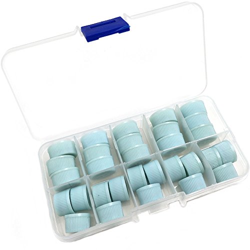 Nikauto 15pcs High Pressure and 15pcs Low Pressure Automotive Car Air Conditioning Valve Core A/C Protective Dust Caps