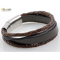 Lederarmband personalisiert mit Gravur oder Prägung Ledermix