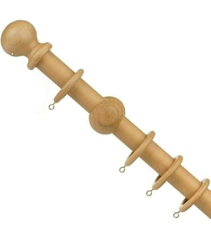 Speedy Victory 28mm Wood Curtain Pole,Antique Pine