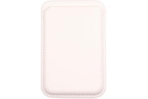AMAZTECH Cartera Magnética de Cuero Compatible con MagSafe para iPhone 15, iPhone 14, iPhone 13 iPhone 12 Pro Pro MAX Plus Mini, Billetera Tarjetero Almacenamiento 3 Tarjetas (Blanco)
