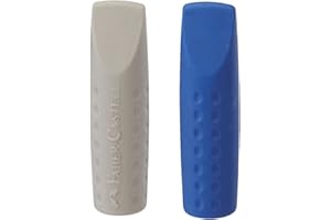 FABER-CASTELL Faber-Catell Erasaer Cap 2001 Twin Pack (2 Pieces = 1 Bag) red/Blue Assorted