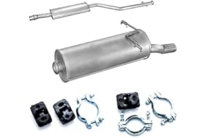 POLM-OSTR Auspuff MITTELSCHALLDÄMPFER ENDSCHALLDÄMPFER + Montageware Ersatzteil (siehe Artikelbeschreibung) (passend für das angegebene Fahrzeug,siehe Artikelbeschreibung)