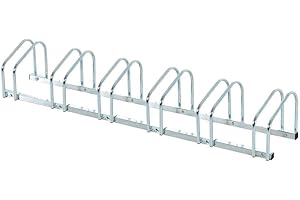 KLESIA Rastrelliera Portabiciclette parcheggio porta bici 6 posti in Acciaio