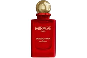 ‎ART100 Mirage Paris Sandal Musk No.1 – Extrait de Parfum Unisex (30% Duftöl), mit Pheromonen, langanhaltend & elegant, Sandelholz & Moschus, 50 ml + gratis Duftprobe