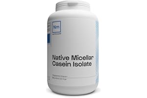 NUTRIMUSCLE Isolat de Caséine Micellaire 92% - 1 kg Nature - Origine France - Lait français - Idéal en sèche - Assimilation lente - Musculation