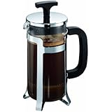 Bodum Jesper - Cafetera, 3 tazas, 35 l, acero inoxidable brillante