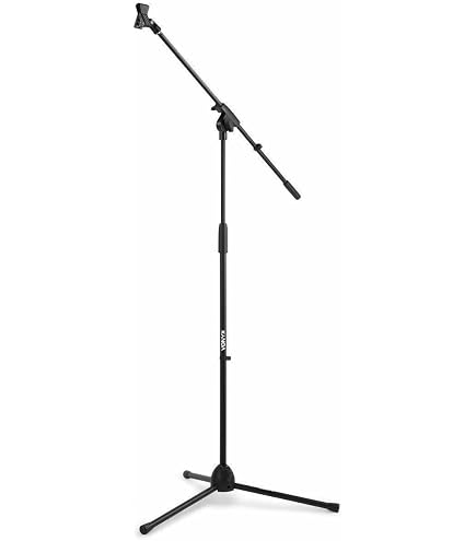 Perche Microphone Andoer Télescopique 40-155cm - Alliage Aluminium - Filetage 6,35mm - Pour Vlog, Interview