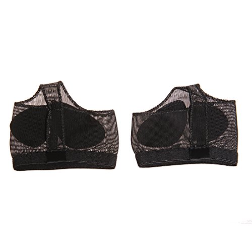DoGeekFoot Thongs Belly Dance Shoes Ballet Dance Toe Pad Foot Pads Protection Cushion Gymnastic Shoes for Kids,Girls,Adult Black