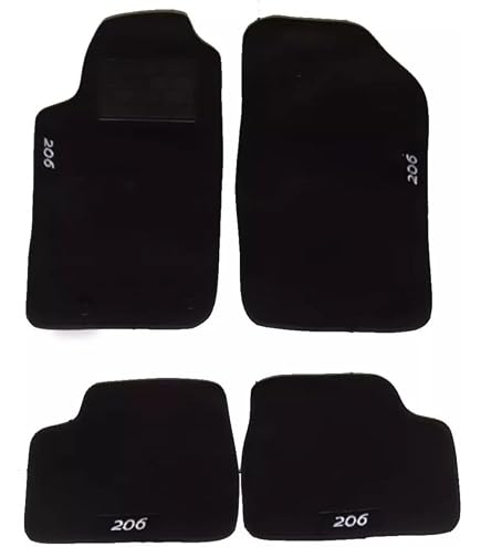 Tapis De Sol En Feutre Sur Mesure Pour Peugeot 607 Berline (1999-2010) - Noir - Ensemble Complet Avant/arrière - Marque Mossa