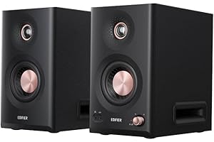 Edifier MR5 aktywne głośniki studyjne | Hi-Res 3-drożny monitor 110 W + Tri-Amped Crossover |XLR, TRS, RCA + AUX|LDAC Wireless 24 bit/96 kHz|ConneX-App|EQ + przedni regulator |2 kolory (czarny)