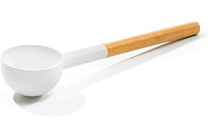 ‎KOLO KOLO Sauna Kelle 2 (Kelle 2 Weiß mit Bambus Griff)