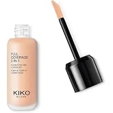 Kiko Milano Fond&ouml;ten & Kapatıcı-Full Coverage 2-in-1 Foundation & Concealer-01 Warm Rose-Mat Saten Bitişli