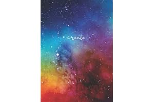 Dot Grid Journal - A4 Notizbuch: Blanko Heft Für Bullet Journaling | Dotted Notebook | 110 Punktraster Seiten Punktkariert | Weltraum Farben Create