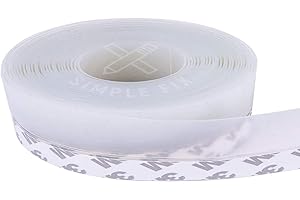 ‎SIMPLE FIX Simple Fix Zugluftstopper für Türen - 1000 cm x 2.5 cm - Türdichtung - Zugstopper Haustür und Fenster, Windstopper - Tür Dichtungsband Selbstklebend und Isolierend - Transparent