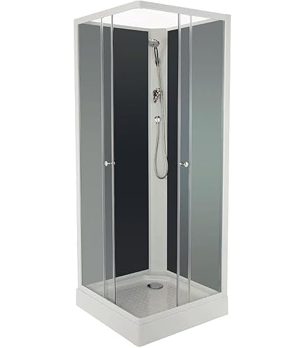 Cabine Douche 3 Côtés Pare-Baignoire 80x140x80 CM En Acrylique Mod Plutone Avec Ouverture Laterale 83635658