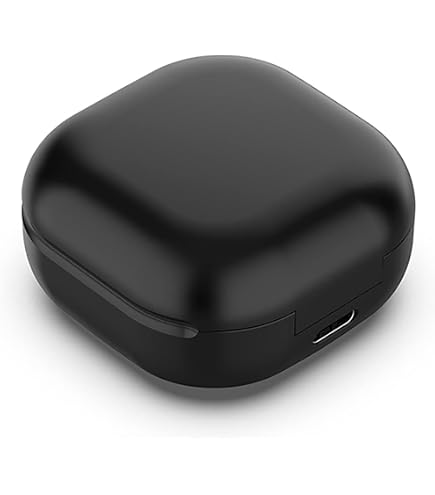 4 Paia Di Gommini In Silicone Di Ricambio Per Samsung Buds 2 – Neri E Ciano, Morbidi, Ergonomici, Facili Da Pulire