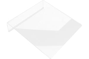 STOBOK Multi-Function Slant Board Transparent Writing Board Rack Clear Design Slant Board Ergonomic Slant Board Tabletop Desk Tablet Holder Board for Reading Non-Slip Acrylic Shelf Office