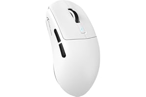 MAMBASNAKE x Attack Shark R6 39 g Superlight Mouse, PixArt PAW3950MAX Capteur de Jeu sans Fil 8K, MCU Nodic 52840, BT/2.4G/Souris de Jeu Filaire, DPI 42000, réglable pour Win11/Xbox/PS/Mac - Blanc