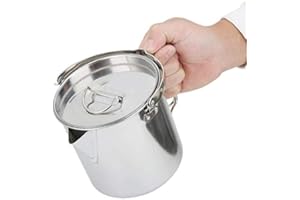 CAFOPGRILL 1.2L Portable En Acier Inoxydable Camping En Plein Air Randonn¨¦e Suspendus Pot D'eau Bouilloire Caf¨¦ Pot Ustensiles De Cuisine